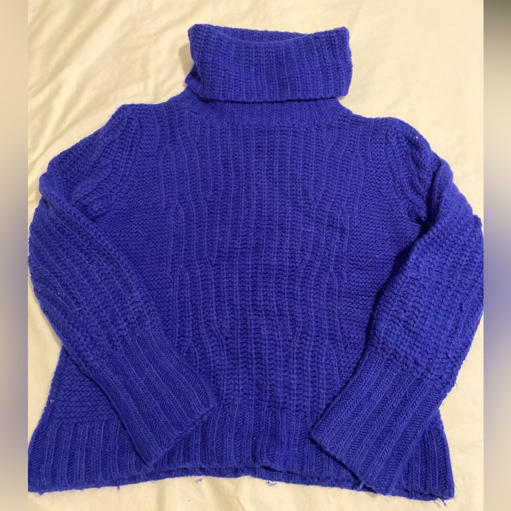 Banana Republic Royal Blue Turtleneck Sweater